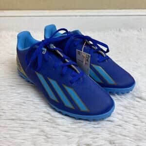NWT Adidas X Crazyfast Messi Club Junior TF Turf Soccer Shoe Lucid Blue Size 5